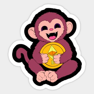 Crypto Monkey Sticker